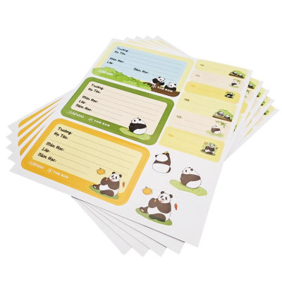 Combo 10 Tập Học Sinh Fluffy Panda - Miền Nam - 4 Ô Ly - 96 Trang 80gsm - The Sun 01 - The Sun 03 - Tặng Nhãn Vở Kèm Sticker