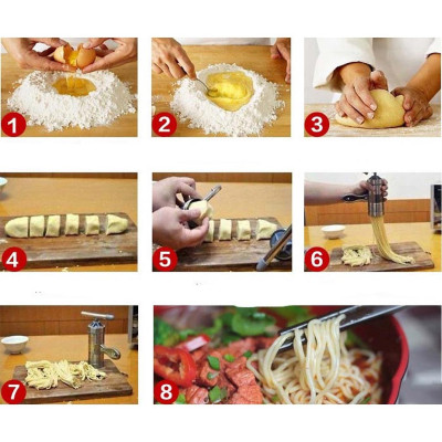 Dụng Cụ Làm Bún, Mỳ Tươi, Nui 1413 - 5 Đầu Bằng Inox Đa Năng