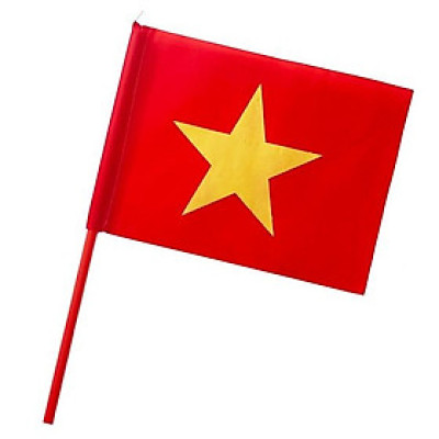 Cờ Đỏ Sao Vàng Việt Nam 1 Mặt Cầm Tay - 26 x 19 cm