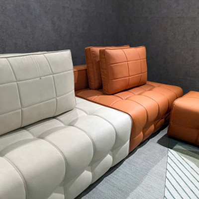 Sofa phòng khách Tundo Minoti NK2025 KT 2m và đôn góc 60 x 80 cm