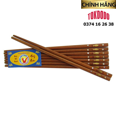 Bộ 10 Đôi Đũa Gỗ Cẩm Cá Heo Cao Cấp TOKDODO