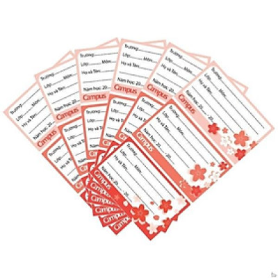 Túi 18 Nhãn Vở Học Sinh Series Rain Of Sakura