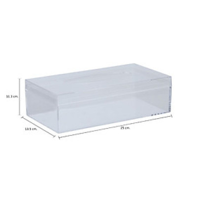 Hộp đựng khăn giấy để bàn bằng nhựa PS KARIS màu trong suốt | Index Living Mall - Phân phối độc quyền tại Việt Nam