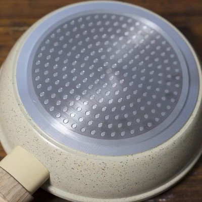 Chảo Chống Dính Bếp Từ Vân Đá Kiểu Nhật 20-30cm, Đáy Từ Ceramic Cán Gỗ [Hàng Loại Một] - HÀNG CHÍNH HÃNG MINIIN