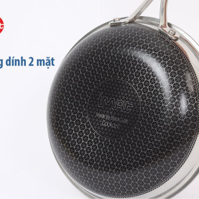 Chảo đa năng iMat Hybrid lòng xanh - Hàng chính hãng