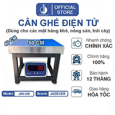 Cân Ghế Điện Tử JWI-520 - Mặt Bàn Cân 400x500MM 