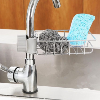 Giá Inox Treo Vòi Để Đồ Giẻ Rửa Chén, Bát, Miếng Cọ Xoong Nồi, Giúp Khu Bếp Luôn Khô Ráo, Sạch Sẽ, Tiện Dụng Trong Gia Đình. Takyhome 4008