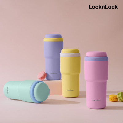 Ly giữ nhiệt LocknLock 480ml Daily Macaron Tumbler màu xanh LHC3292GRN, Hàng chính hãng thép không gỉ 316L - JoyMall