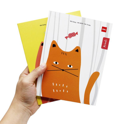 Tập Học Sinh - 4 Ô Ly Vuông - 96 Trang 100gsm - Deli CNA96-BTF (Mẫu Bìa Giao Ngẫu Nhiên)