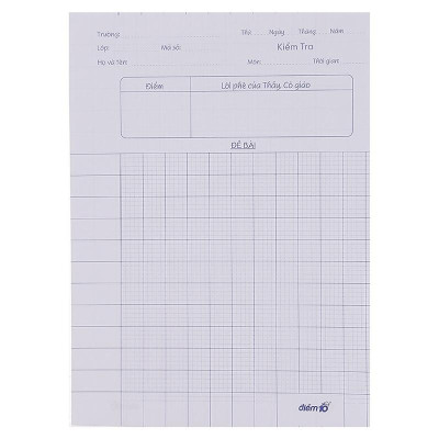 Giấy Kiểm Tra Thiên Long TP-GKT04 (5 Ôly Vuông)