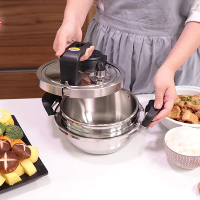 [ Chính hãng iMat ] Nồi áp suất đa năng iMat 2.2 lít, dùng bếp từ,hồng ngoại,bếp ga. Sử dụng sản phẩm nấu cơm, linh nhừ thực phẩm