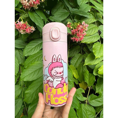 Bình giữ nhiệt LABUBU inox 304 nắp bật tiện lợi cho bé 500ml - giao họa tiết ngẫu nhiên