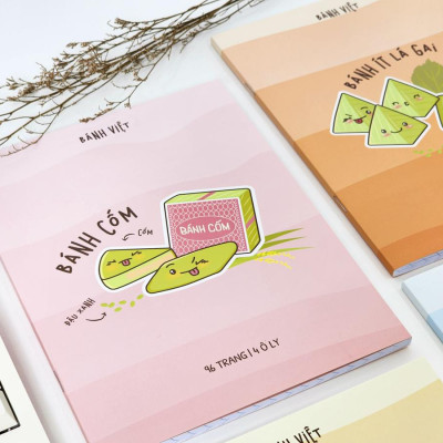 Tập Học Sinh Bánh Việt - Miền Nam - 4 Ô Ly - 96 Trang 80gsm - The Sun 05 - Mè Xửng