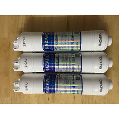 Combo Bộ lõi lọc thô 1,2,3 Lõi đúc dùng cho máy nóng lạnh