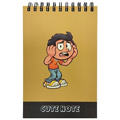 Sổ Lò Xo Teen Không Kẻ Có Chấm 80gsm Cute Note - The Sun - Mẫu 1