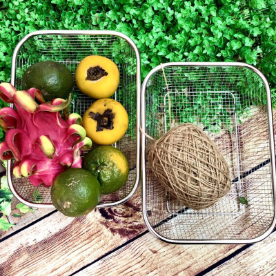 [MỚI] Rổ Inox Không Rỉ Sét 22 - 30cm. Chuyên phục vụ Sp Gia dụng, Khuôn làm bánh, Dụng cụ học Sinh, Nhà hàng, Quán ăn, G