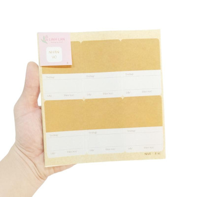Bộ 24 Nhãn Vở B - Linh Lan