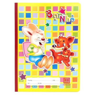 Vở School Pokemon - 4 Ô Ly 48 Trang - Hồng Hà 0509 (Mẫu Màu Giao Ngẫu Nhiên)