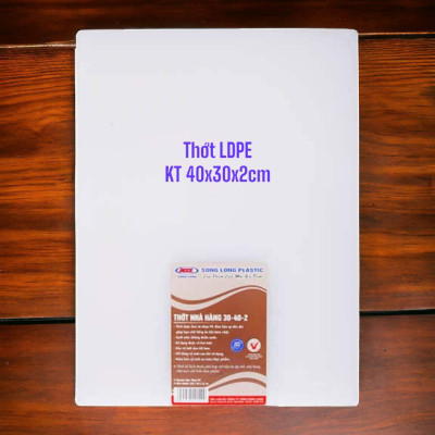 Thớt Nhựa Chữ Nhật Kháng Khuẩn Thớt nhựa PE cao cấp cho nhà bếp nhà hàng 3 size Dày Đẹp 