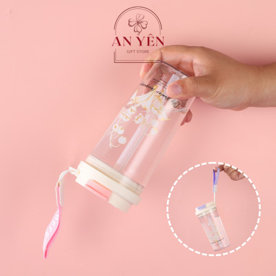 Ly Linh Lan Làm Quà Tặng Bạn Gái, Ly Nhựa Hoa Linh Lan Tiệm Quà An Yên Chịu Nhiệt Tặng Sinh Nhật