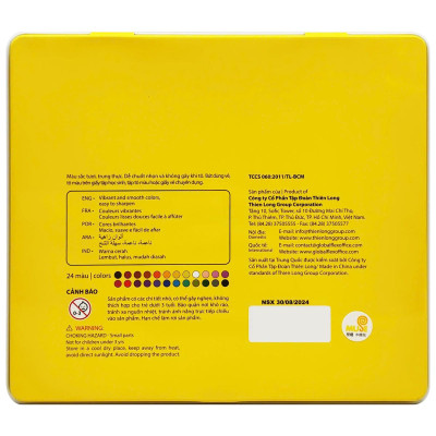 Hộp 24 Bút Chì Màu Thanh Gươm Diệt Quỷ - Colokit CPC-C043/DS - Hộp Thiếc