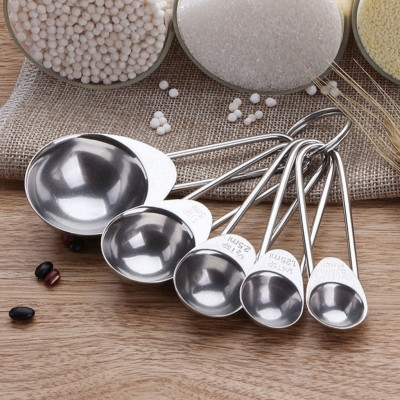 Bộ 5 Muỗng Định Lượng Đong Nguyên Liệu Inox Tiêu Chuẩn TSP,ML