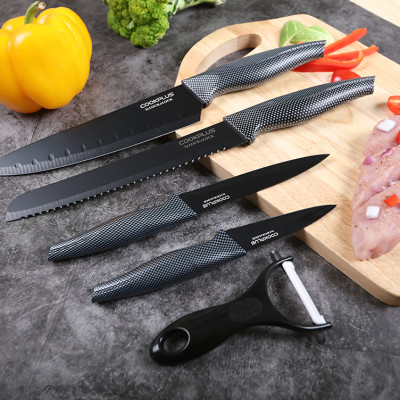 Bộ Dao Nhà Bếp 5 Món Cookplus Lock&Lock CKK101S5BLK