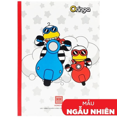 Combo 5 Vở Study Oringa - Kẻ Ngang 120 Trang ĐL 70-78g/m2 - Hồng Hà 1436 (Mẫu Màu Giao Ngẫu Nhiên)
