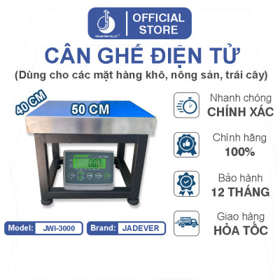 Cân Ghế Điện Tử JWI-3000 - Mặt Bàn Cân 400x500MM