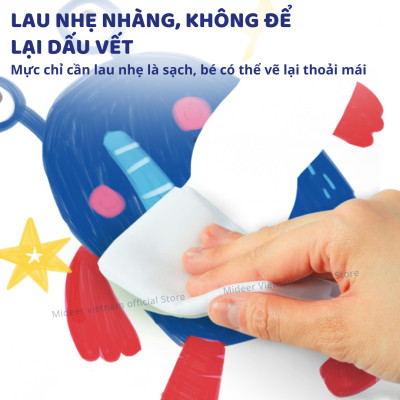 Bút lông viết bảng trắng nhiều màu Mideer Little Artyst Whiteboard Marker Bút dạ nước an toàn cho bé