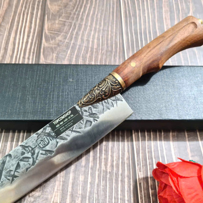 DAO BẾP - DAO THÁI HOA VĂN KHÂU ĐỒNG MÃ A6 DT157 NT topcomshop vn