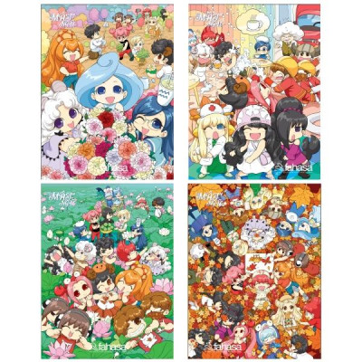 Combo 5 Tập Sinh Viên Kẻ Ngang 100 Trang ĐL 80g/m2 - FAHASA - Lớp Học Mật Ngữ (Mẫu Màu Giao Ngẫu Nhiên)