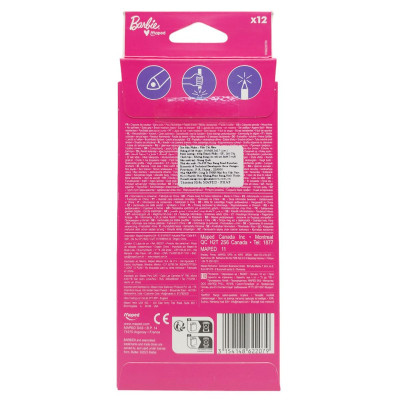 Hộp 12 Bút Chì Màu Barbie - Maped 862207