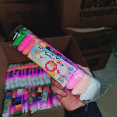 Đất Sét Tự Khô Siêu Nhẹ 12 Màu Cao Cấp Softclay Nặn Hình - An Toàn Cho Bé - HÀNG CHÍNH HÃNG MINIIN