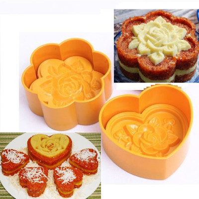 Khuôn Ép Xôi Nén Làm Bánh Trung Thu Hoa Hồng Đường Kính 15CM