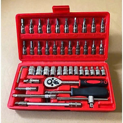 HỘP DỤNG CỤ VẶN BU LÔNG ỐC VÍT 46 MÓN – NHỎ GỌN, ĐA NĂNG, DỄ MANG THEO, ĐÈN ỐP TRẦN