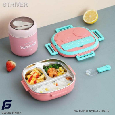 Khay đựng thức ăn giữ nhiệt làm từ thép không gỉ 304 FG Good Finish,họa tiết đẹp