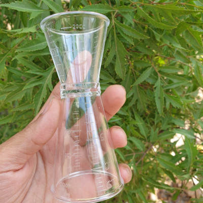 Ly đong định lượng jigger nhựa 2 đầu có chia vạch loại 20ml / 40ml hay 20cc / 40cc , cốc đo lường pha chế nhà bếp