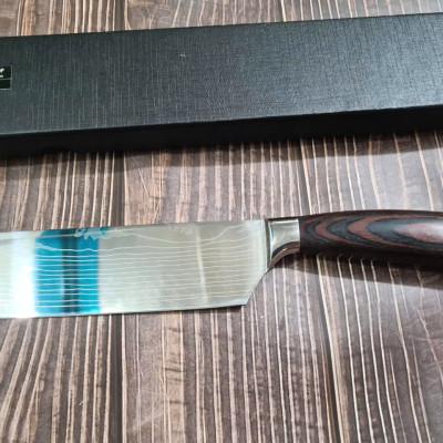 DAO - DAO BẾP NHẬT BẢN USUBA THÉP DAMASCUS MÃ A6 DT125 nt topcoomshop vn