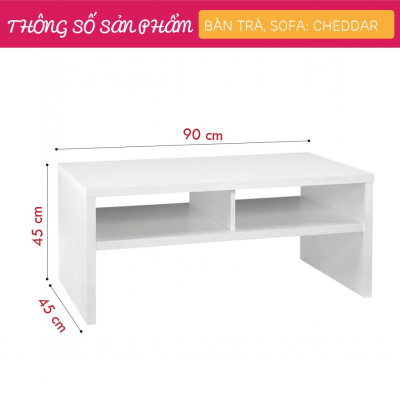 Bàn sofa hiện đại thiết kế tiện lợi SMLIFE Cheddar