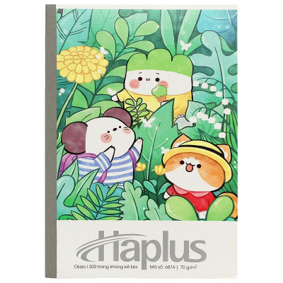 Tập Haplus Olala - Kẻ Ngang - 200 Trang 70gsm - Hải Tiến 6874 (Mẫu Bìa Giao Ngẫu Nhiên)