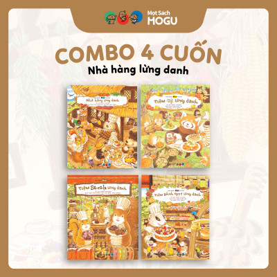 Truyện Ehon bé 3-4-5 tuổi - Bộ 4 cuốn Nhà hàng lừng danh