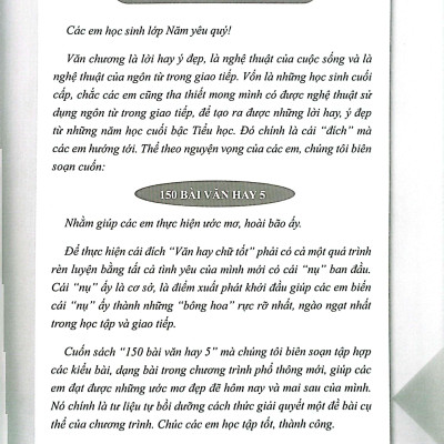 Sách - 150 Bài Văn Hay 5
