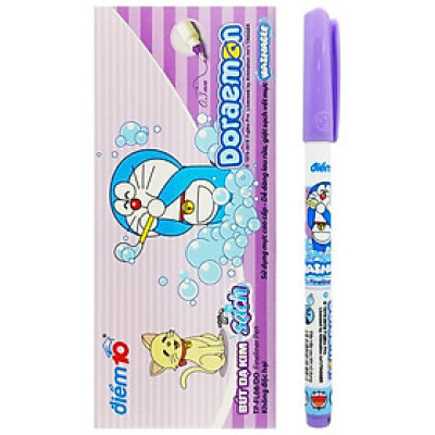 Hộp 10 Bút Dạ Kim - Thiên Long FL-08/DO - Mực Tím