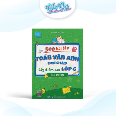 BỘ SÁCH LỚP 6: Sổ Mindmap 5 môn Toán Văn Anh Lí Hóa + 500 Bài tập Toán Văn Anh