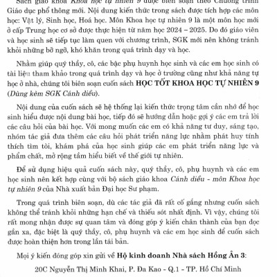 Học Tốt Khoa Học Tự Nhiên 9 (Dùng Kèm SGK Cánh Diều) - HA