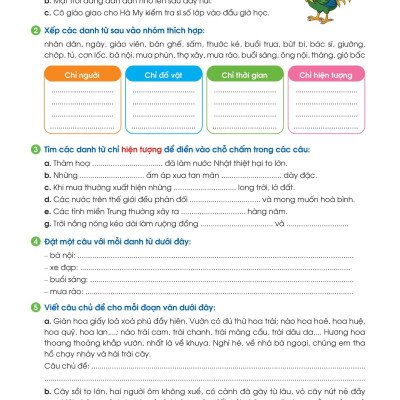 Phiếu Bài Tập Cuối Tuần Tiếng Việt 4