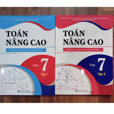 Sách - Combo Toán nâng cao Bồi dưỡng và phát triển năng lực Toán lớp 7 tập 1 + tập 2