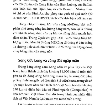 Sông Mê Kông Hay Sông Cửu Long Với Biến Đổi Khí Hậu Toàn Cầu
