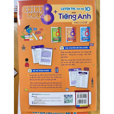 ách Chinh phục 8+ luyện thi vào lớp 10 môn Tiếng Anh theo chủ đề (Sách mới nhất 2025)